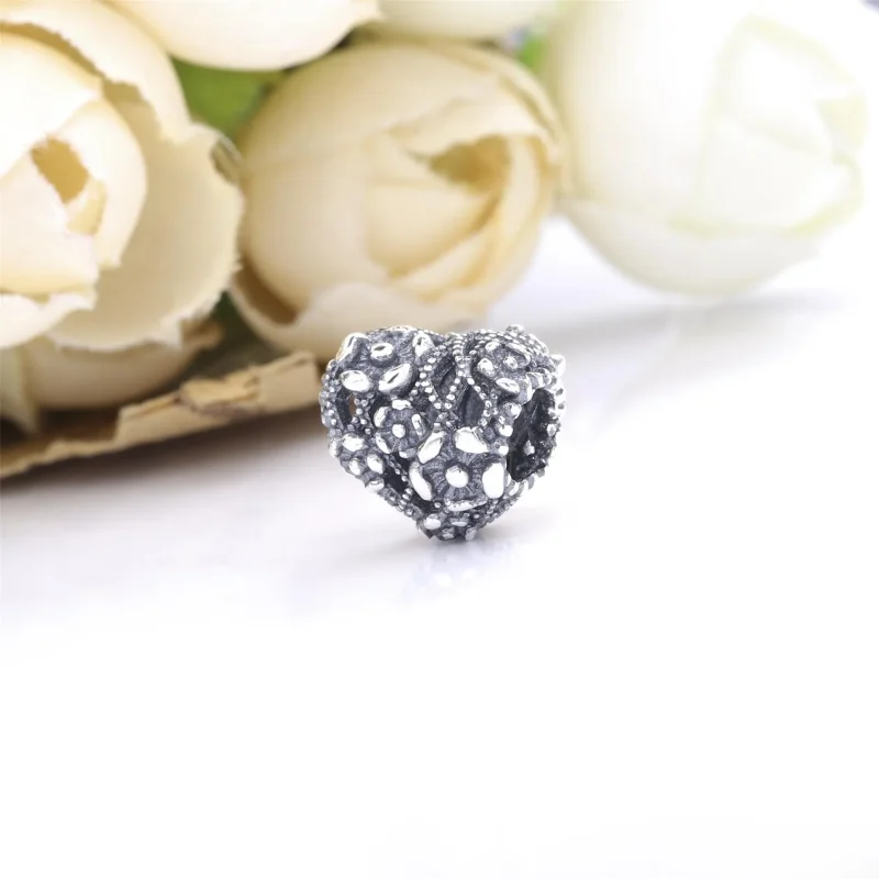 (slika za) PANDORA Obesek za mamice v obliki odprtega srca - 798892C00 - Ogled 3