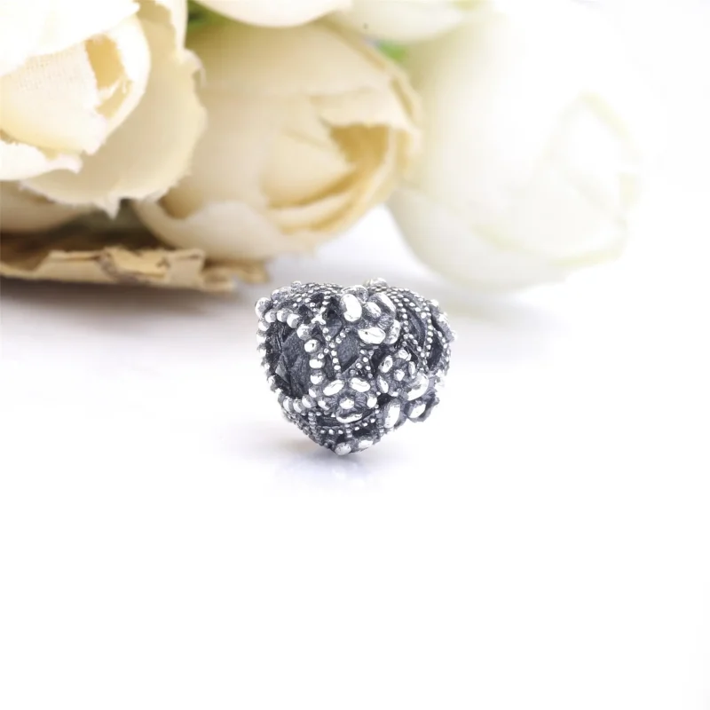 (slika za) PANDORA Obesek za mamice v obliki odprtega srca - 798892C00 - Ogled 4