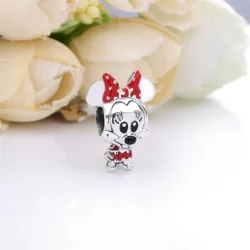 PANDORA Obleka s pikicami in pentljica Disneyjeve Mini Miške - 798880C02