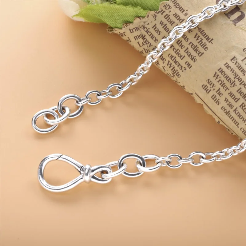 (slika za) PANDORA Ogrlica z verižico Chunky Infinity Knot - 398902C00 - Ogled 4