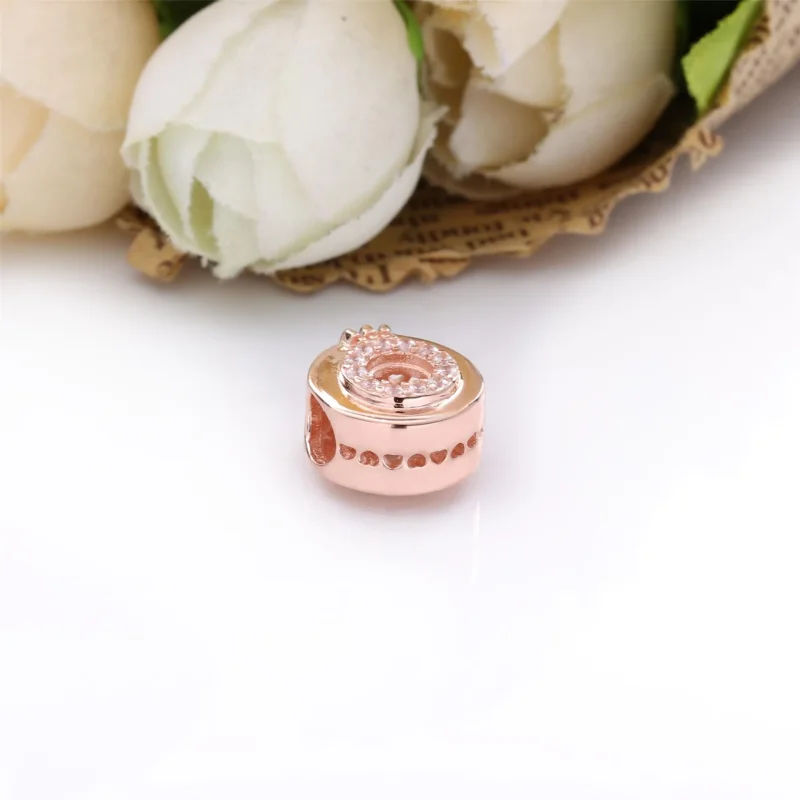 (slika za) PANDORA Open Center Pavé Crown O Charm - 789059C01 - Ogled 4