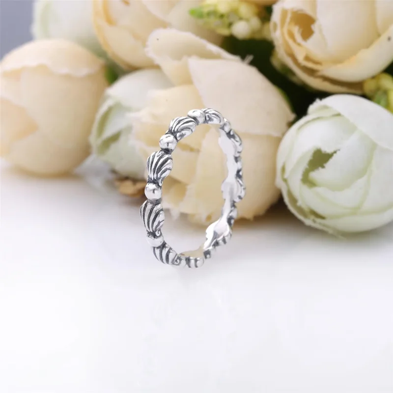 (slika za) PANDORA prstan s pasom školjke iz perl - 198943C00 - Ogled 3