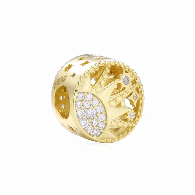 (slika za) PANDORA Shine Sun Openwork Charm - 768778C01 - Slika izdelka