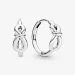 PANDORA Uhani z obročki Infinity Knot - 298889C00