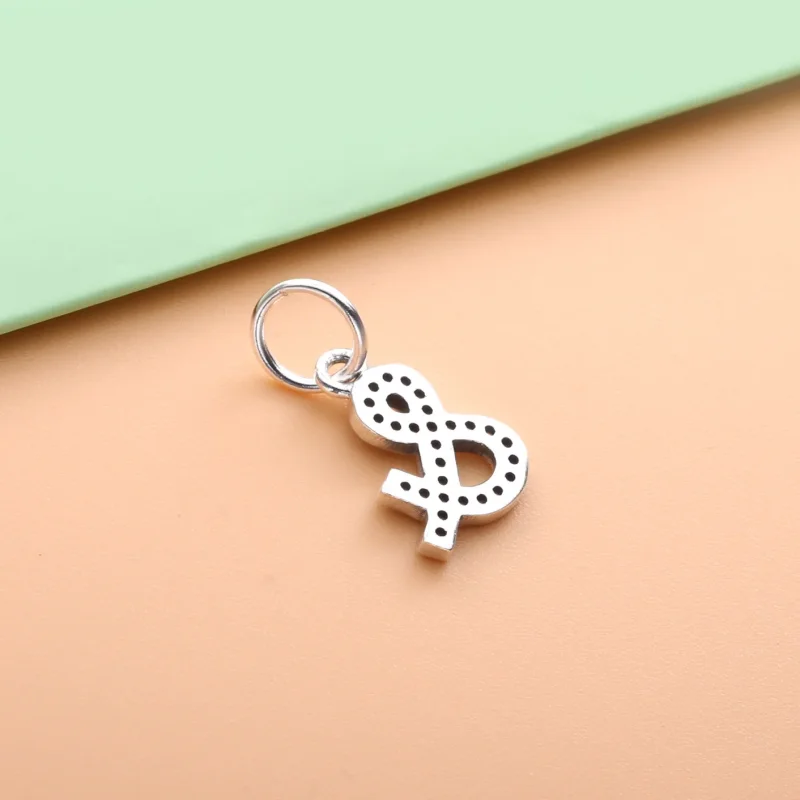 (slika za) Pandora viseči obesek s črko & ampersand - 791305CZ - Ogled 3