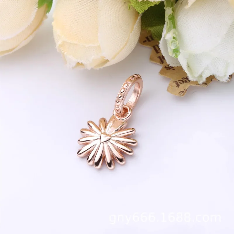 (slika za) Viseči obesek z rožnatimi rožicami PANDORA - 788771C01 - Ogled 2