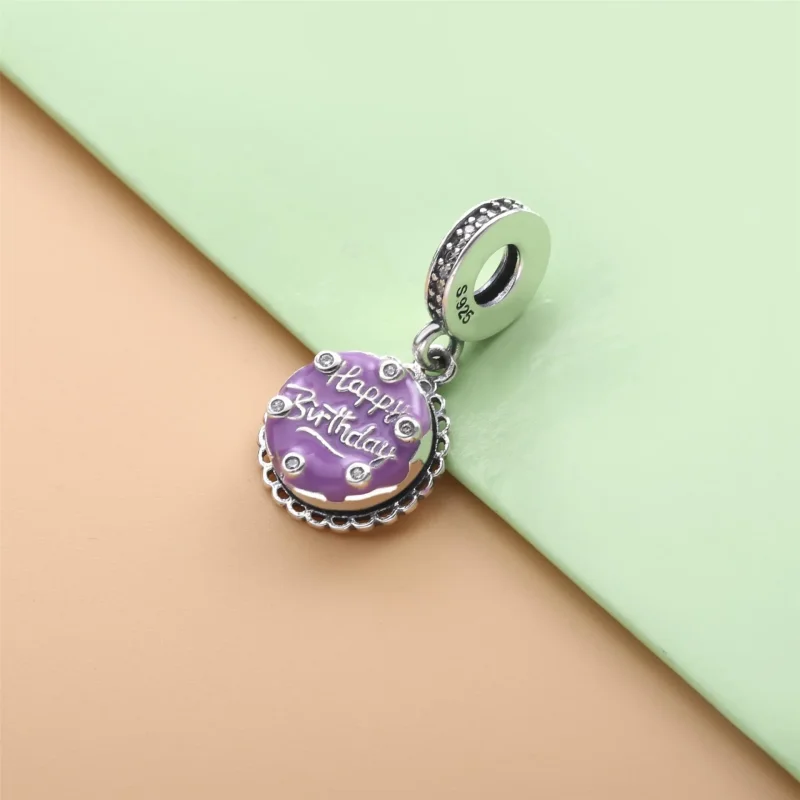 (slika za) Viseči obesek za rojstnodnevno torto PANDORA - 798888C01 - Ogled 2