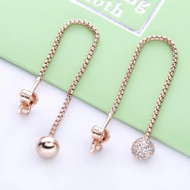 (slika za) Viseči uhani iz poliranih in Pavé perl PANDORA - 288325CZ - Ogled 2