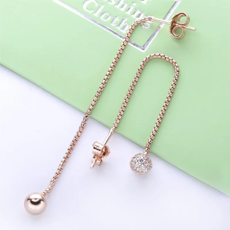 (slika za) Viseči uhani iz poliranih in Pavé perl PANDORA - 288325CZ - Ogled 4