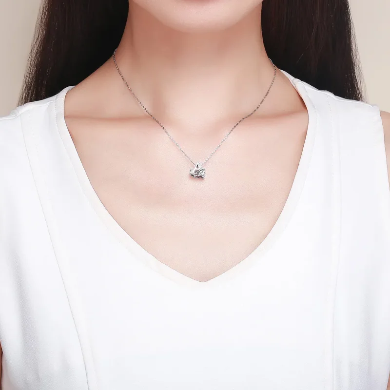 (slika za)  Obesek s bleščečimi pavé cvetovi v stilu Pandora, črka A - BSC030-A - Ogled 5