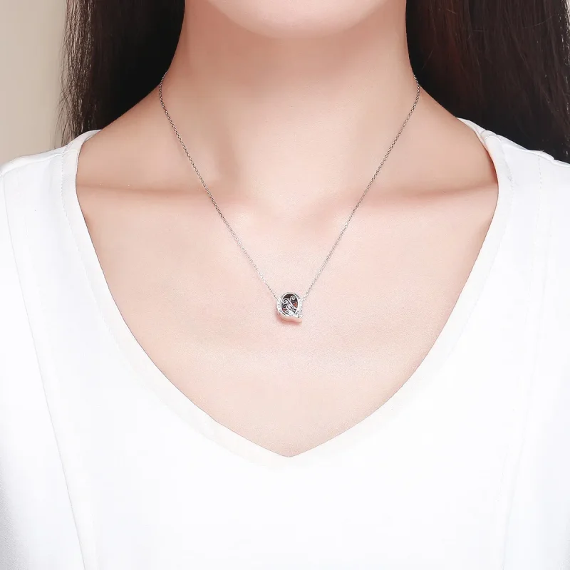 (slika za)  Obesek s bleščečimi rožicami v obliki črke Q v stilu Pandora - BSC030-Q - Ogled 5