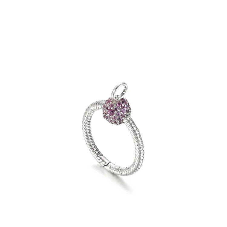 Majhen roza pavé O obesek Pandora Moments - 399097C02
