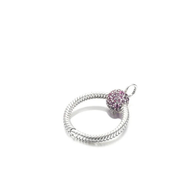 Majhen roza pavé O obesek Pandora Moments - 399097C02