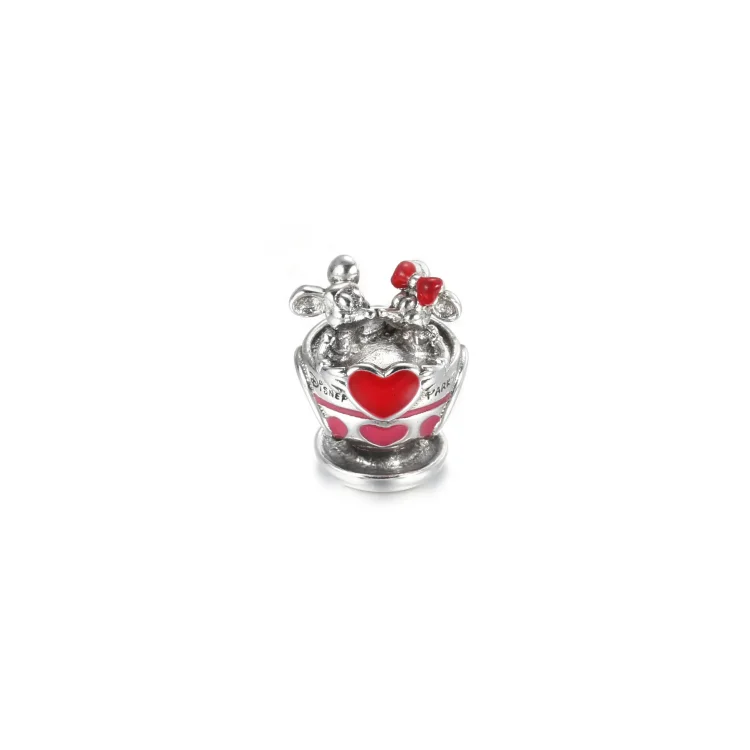 Obesek Pandora Disney Parks Mickey and Minnie Teacups - 799265C01