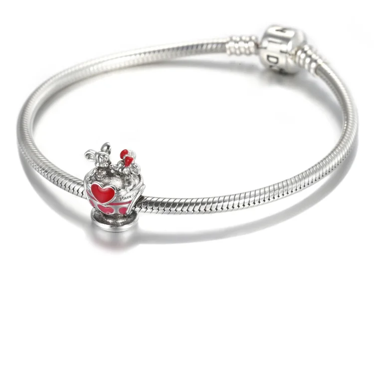 Obesek Pandora Disney Parks Mickey and Minnie Teacups - 799265C01