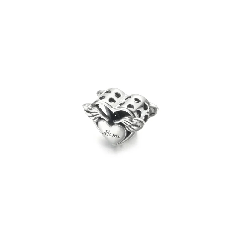 (slika za) PANDORA Angel Wings & Mom Charm - 799367C00 - Ogled 3