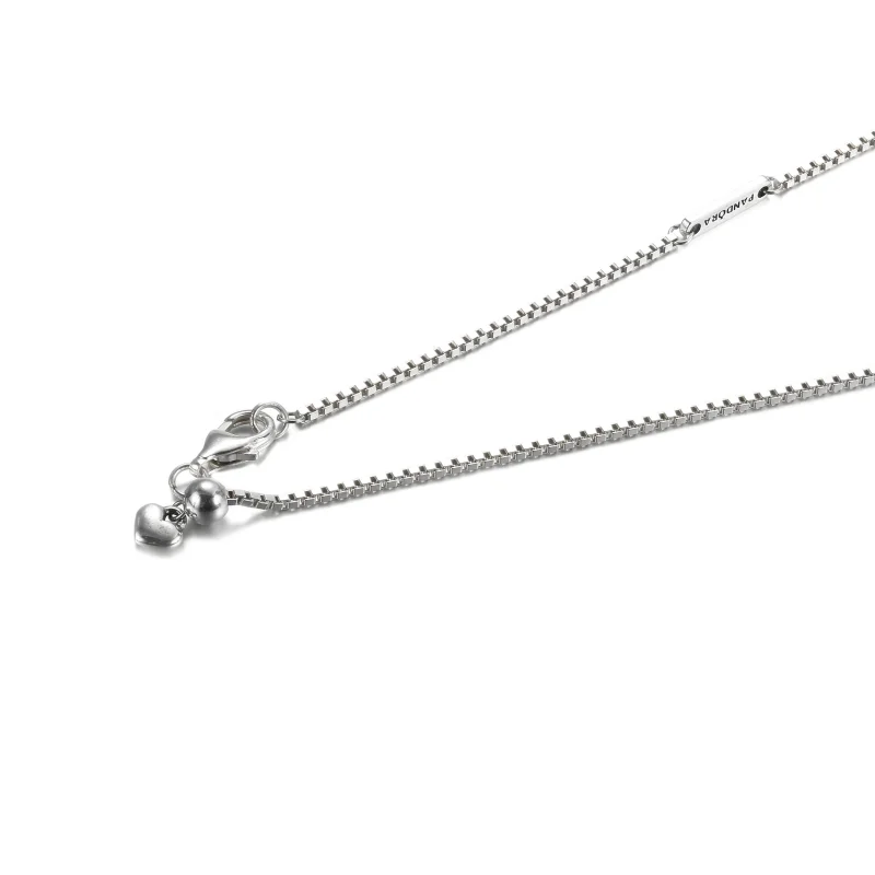 (slika za) PANDORA Bleščeča ogrlica Wishbone Heart Collier - 399273C01 - Ogled 4