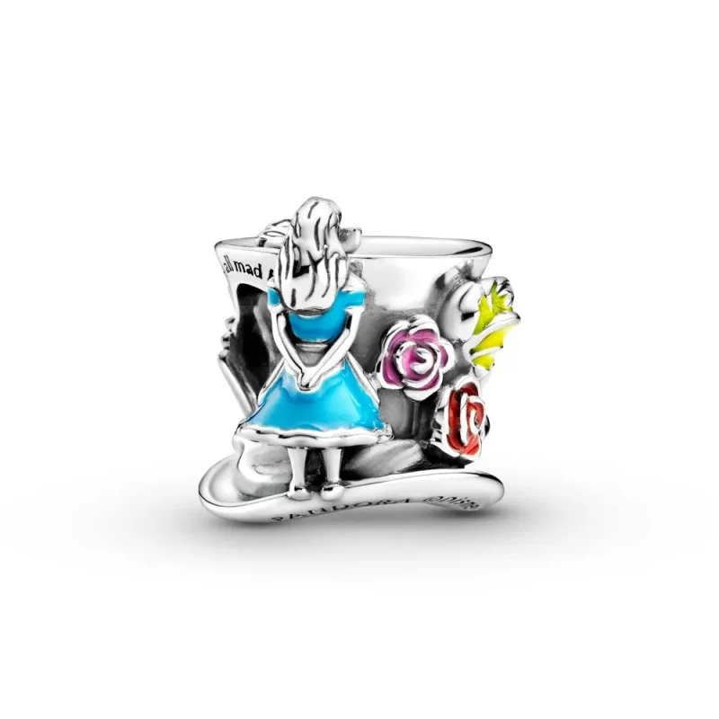 (slika za) PANDORA Disney Alica in Wonderland & The Mad Hatter's Tea Party Charm - 799348C01 - Slika izdelka