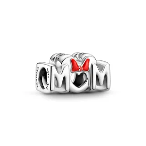 (slika za) PANDORA Disney Minnie Mouse Bow & Mum Charm - 799363C01