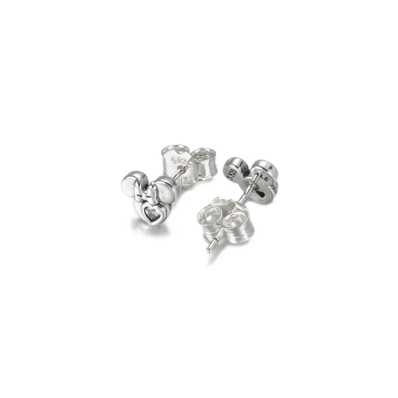 (slika za) PANDORA Disney uhani s silhueto Mickey Mouse & Minnie Mouse - 299258C01 - Ogled 5