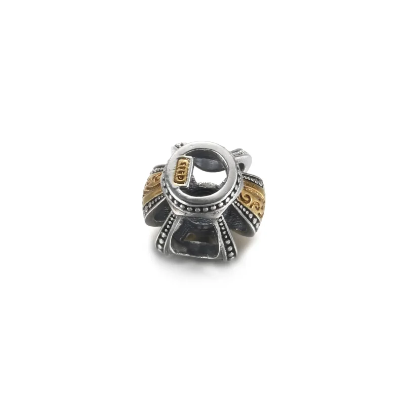 (slika za) PANDORA Dvobarvni obesek Regal Crown - 799340C00 - Ogled 4