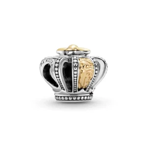 (slika za) PANDORA Dvobarvni obesek Regal Crown - 799340C00