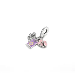 PANDORA japonska sakura, omamori in viseči obesek - 799326C01