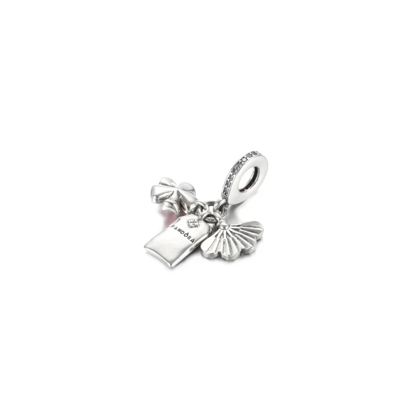 (slika za) PANDORA japonska sakura, omamori in viseči obesek - 799326C01 - Ogled 3