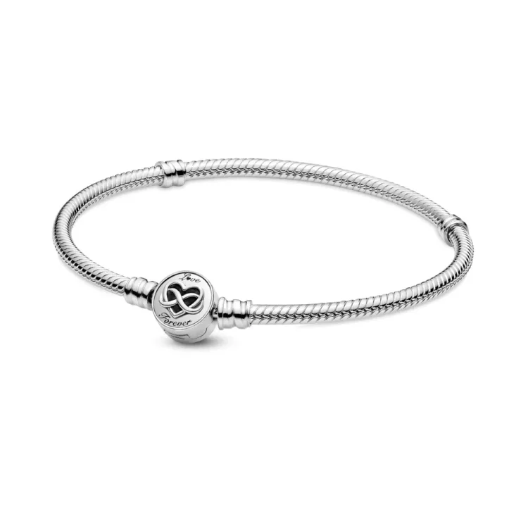 Pandora Moments Heart Infinity Zapestnica Kača Verižica - 599365C00