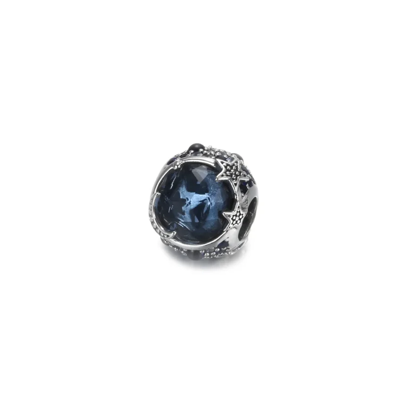 (slika za) PANDORA Obesek Celestial Blue Sparkle Stars - 799209C01 - Ogled 2