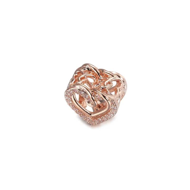 (slika za) PANDORA Obesek prepletenih src - 789270C01 - Ogled 2