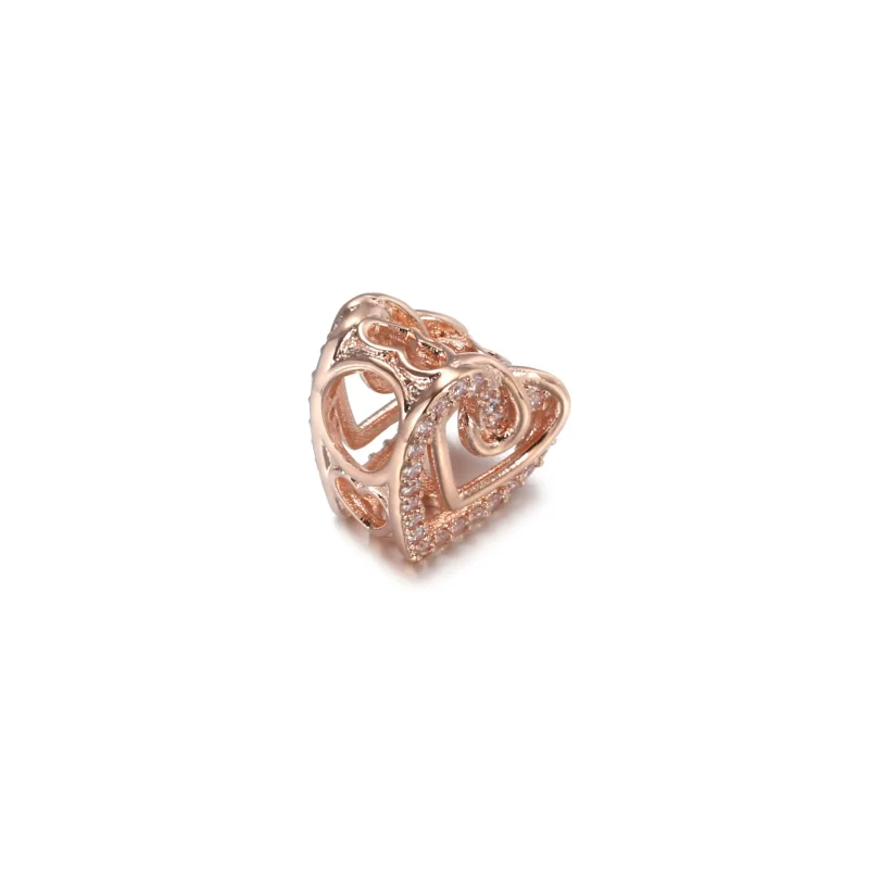 (slika za) PANDORA Obesek prepletenih src - 789270C01 - Ogled 3