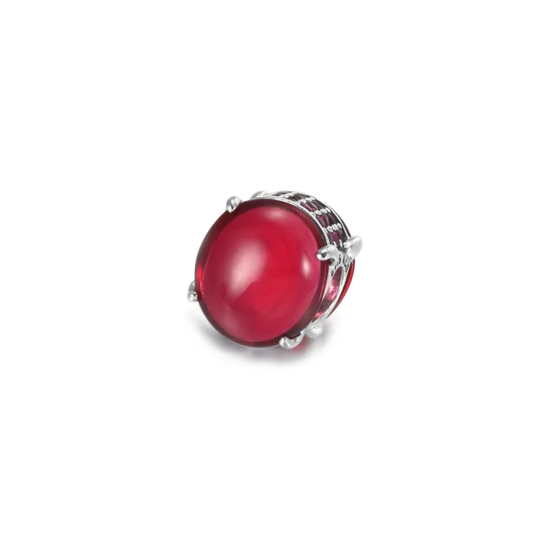 (slika za) PANDORA Obesek z ovalnim kabošonom Fuchsia Rose - 799309C01 - Ogled 2
