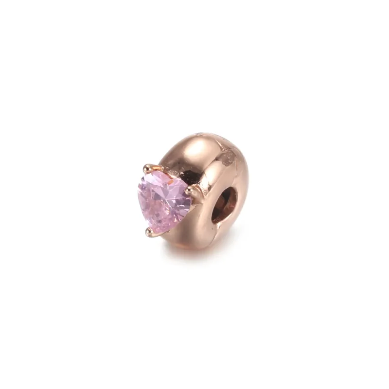 (slika za) PANDORA Obesek za sponke modri srček Solitaire - 789203C02 - Ogled 4