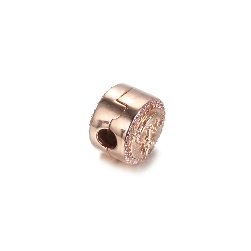 (slika za) Pandora Rose Sparkle Pink Anchor Clip - 789019C01 - Ogled 5