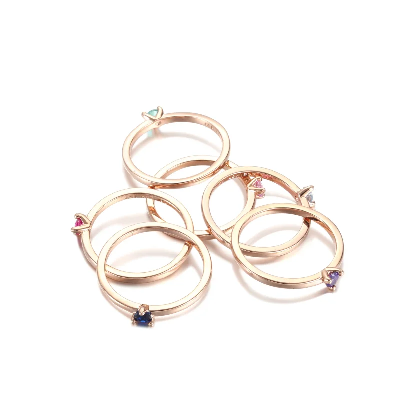 (slika za) PANDORA svetlo moder prstan Solitaire - 189259C02 - Ogled 4