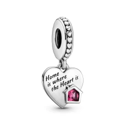 Viseči obesek s srcem PANDORA Love My Home - 799324C01