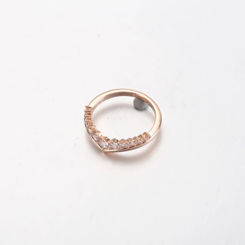 (slika za) Lebdeči prstan Pandora Timeless v obliki prsne kosti s pavé - 182320C01 - Ogled 3