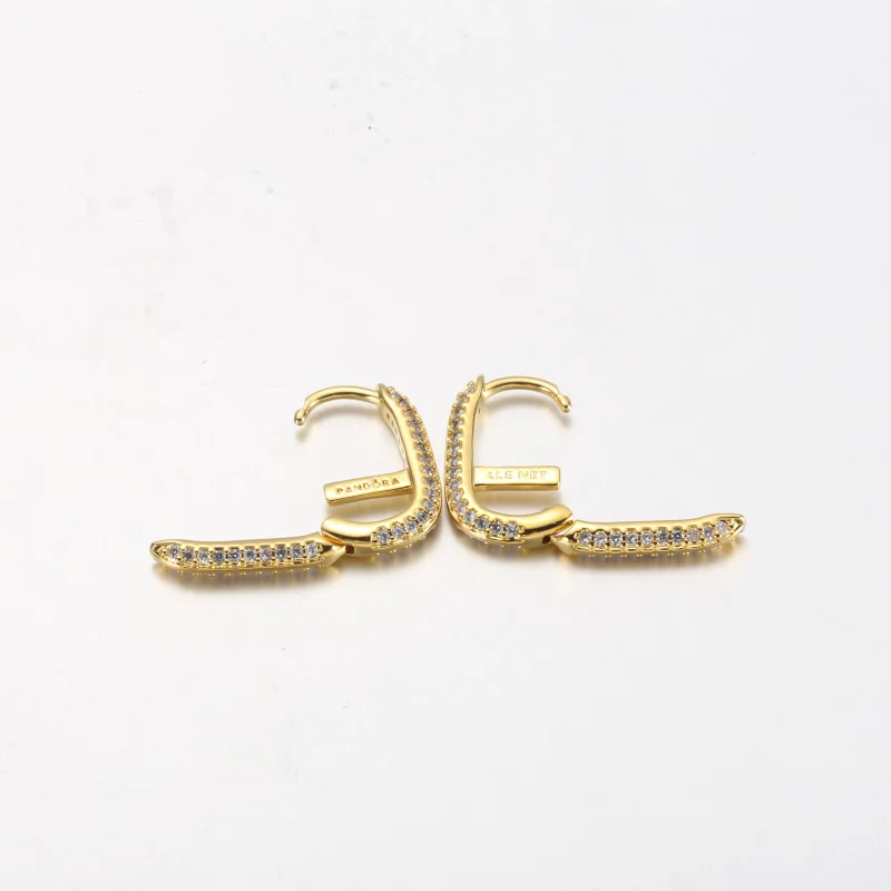 (slika za) Členasti uhan Pandora ME v slogu pavé - 269682C01 - Ogled 3