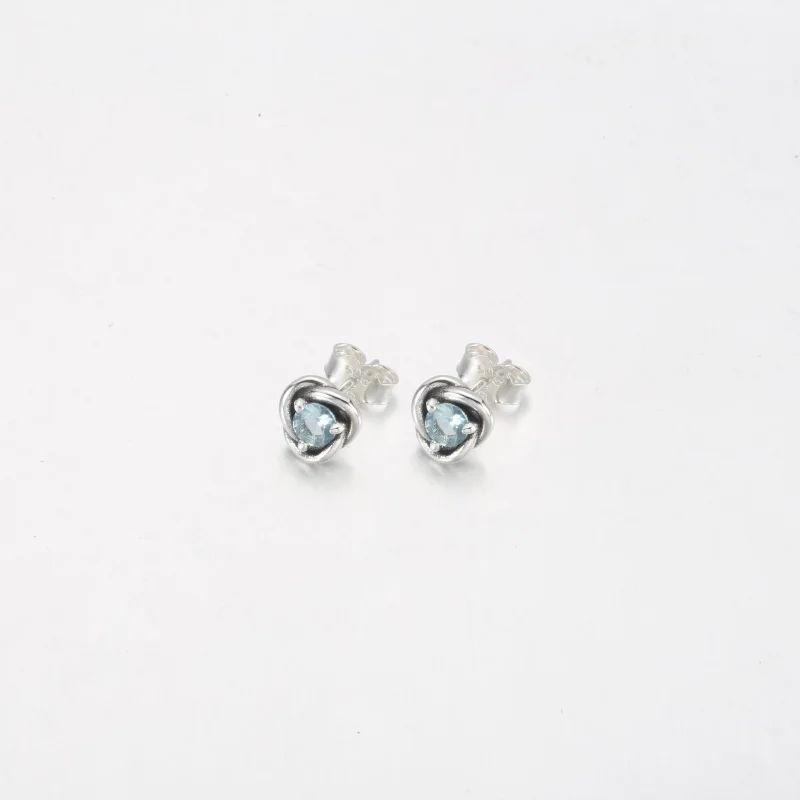 (slika za) PANDORA Beli uhančki s krogom večnosti - 292335C03 - Ogled 8