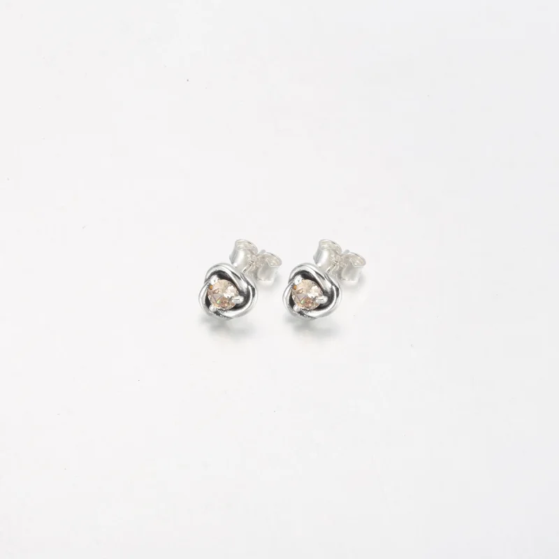 (slika za) PANDORA Beli uhančki s krogom večnosti - 292335C03 - Ogled 9