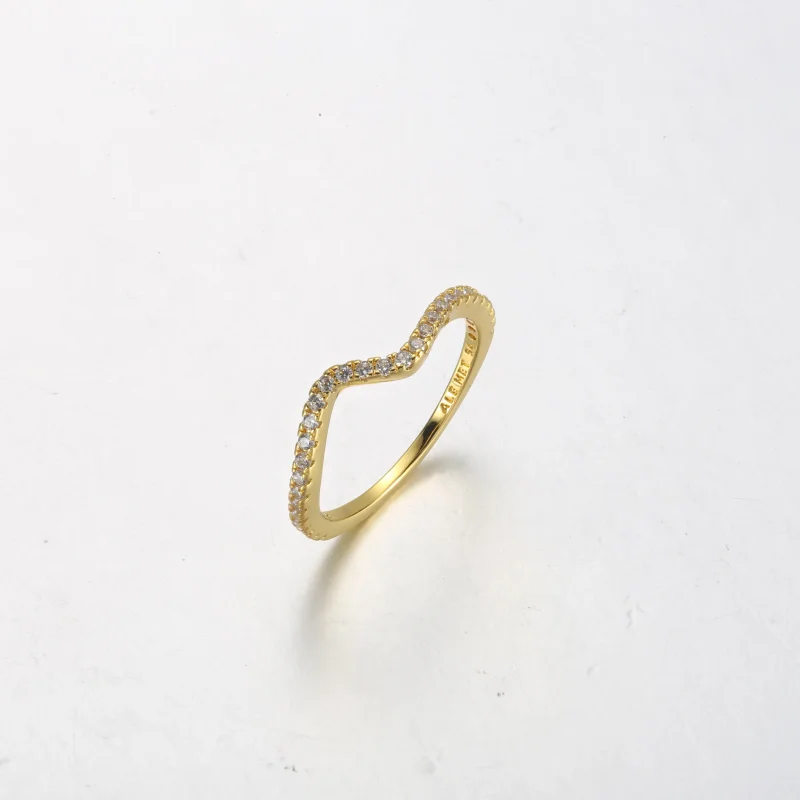 (slika za) PANDORA Bleščeči se valoviti prstan - 162539C01 - Ogled 2