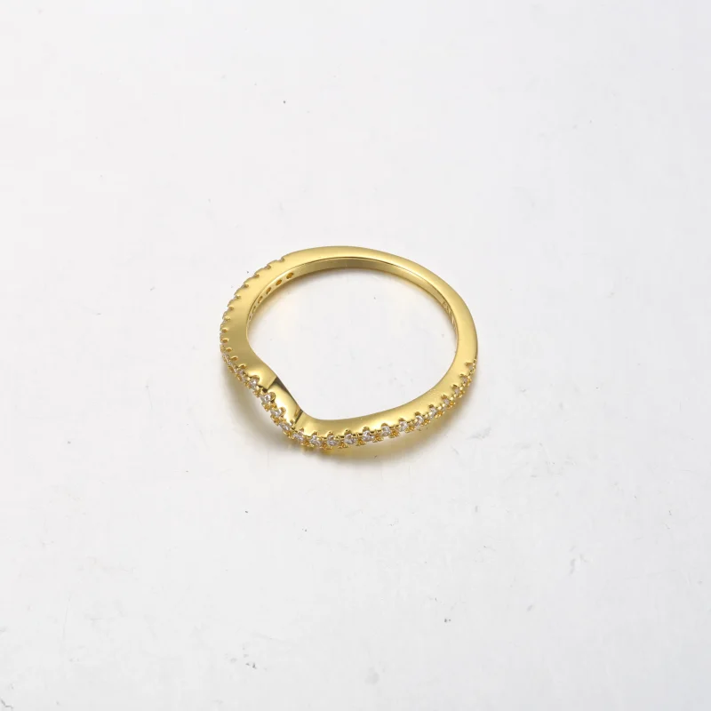 (slika za) PANDORA Bleščeči se valoviti prstan - 162539C01 - Ogled 3