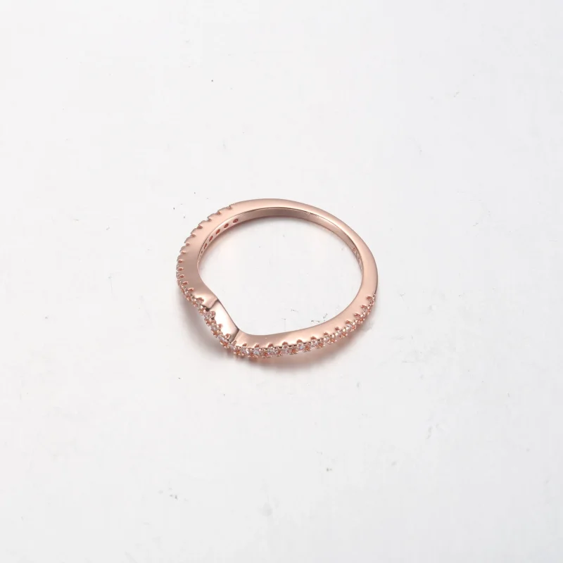 (slika za) PANDORA Bleščeči se valoviti prstan - 182539C01 - Ogled 3