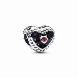 PANDORA Disney Parks Mickey Mouse kapa z ušesi in grajski obesek - 792276C01