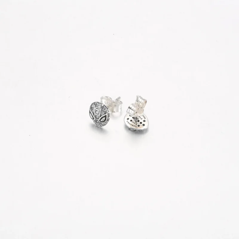 (slika za) PANDORA Marvel Spider-Man Mask Pavé Stud Earrings - 292354C01 - Ogled 5