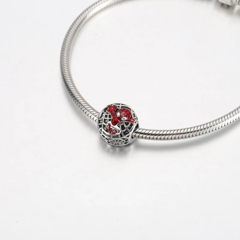 (slika za) PANDORA Marvel Spider-Man Soaring City Charm - 792350C01 - Ogled 5