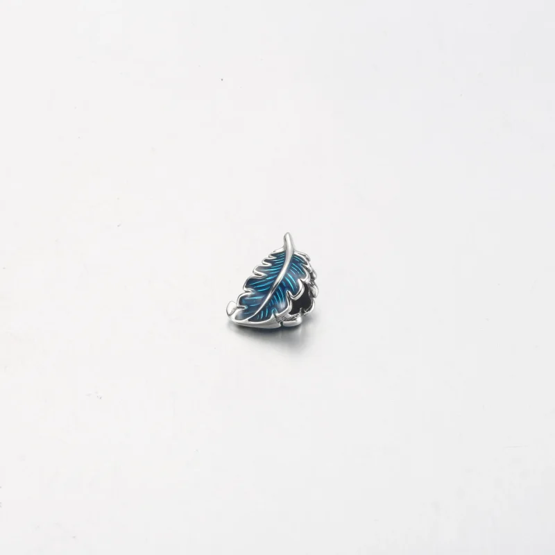 (slika za) PANDORA Modri obesek z ukrivljenim peresom - 792576C01 - Ogled 2