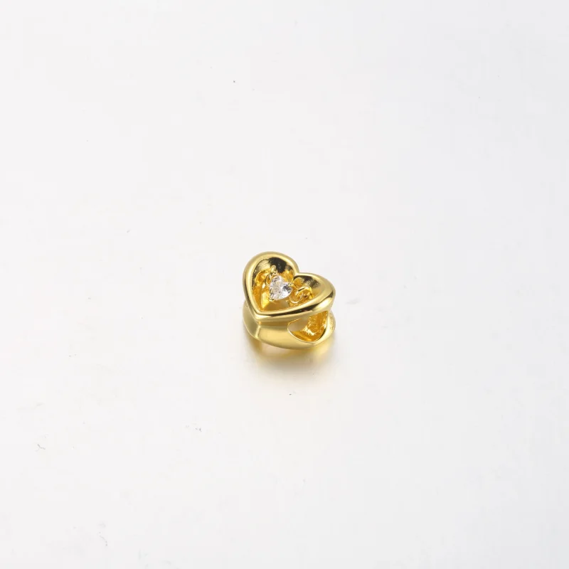 (slika za) PANDORA Obesek s sijočim srcem in lebdečim kamnom - 762493C01 - Ogled 4