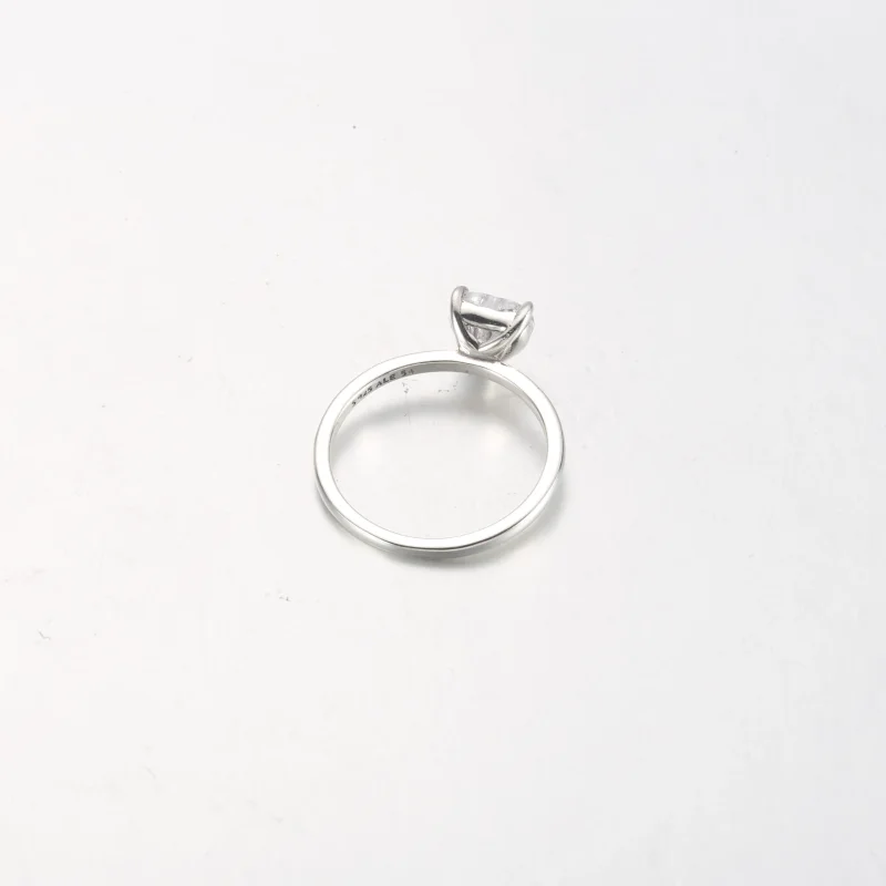 (slika za) PANDORA Prstan z enim svetlikajočim se kamnom v obliki srca - 191165C01 - Ogled 4